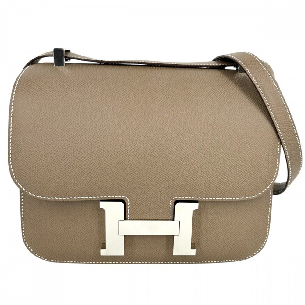 Hermes Constance 24 Shoulder Bag for Women, Pochette, Bag, Crossbody Brown Ge...